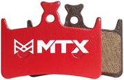 MTX Red Label RACE Disc Brake Pads - Ceramic/Kevlar Compound Hope Tech 3 Tech 4 E4 RX4 4-Piston Single Set