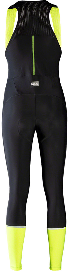 Gorewear Progress Thermo Bib Tights+ - Black/Neon Yellow Womens Large