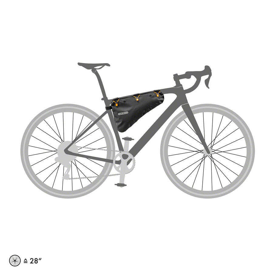Ortlieb RC Frame Pack - Triangle Roll Closure 4L Black
