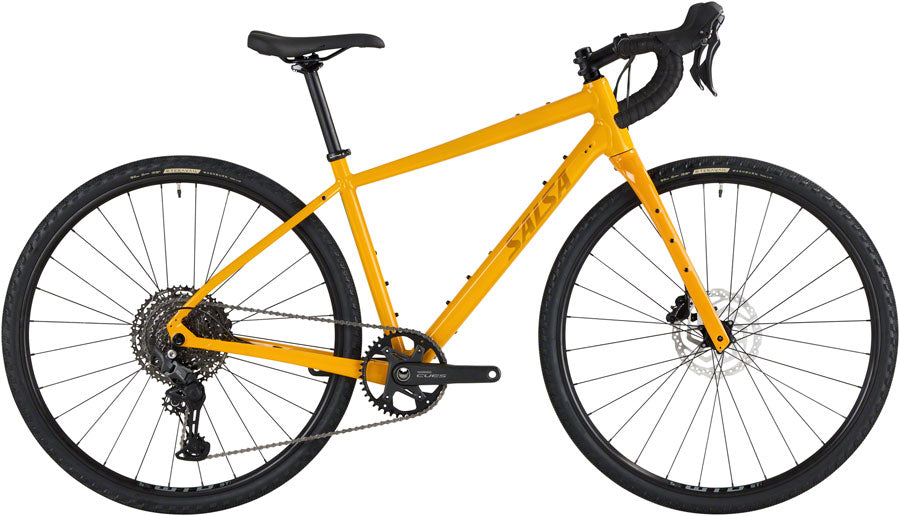 Salsa Journeyer Drop Bar Cues 1x11 Bike - 700c Aluminum Mustard 57cm