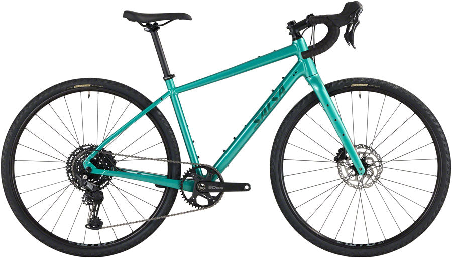 Salsa Journeyer Drop Bar Cues 1x10 Bike - 700c Aluminum Teal Green 60cm