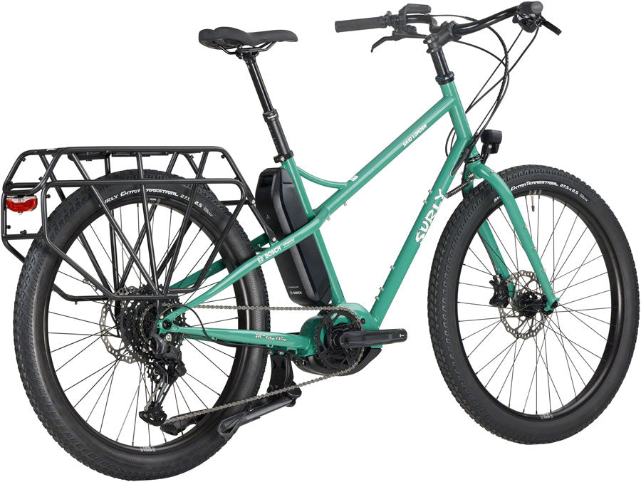 Surly Skid Loader Cargo Ebike - 27.5 Steel Illegal Smile Green Medium