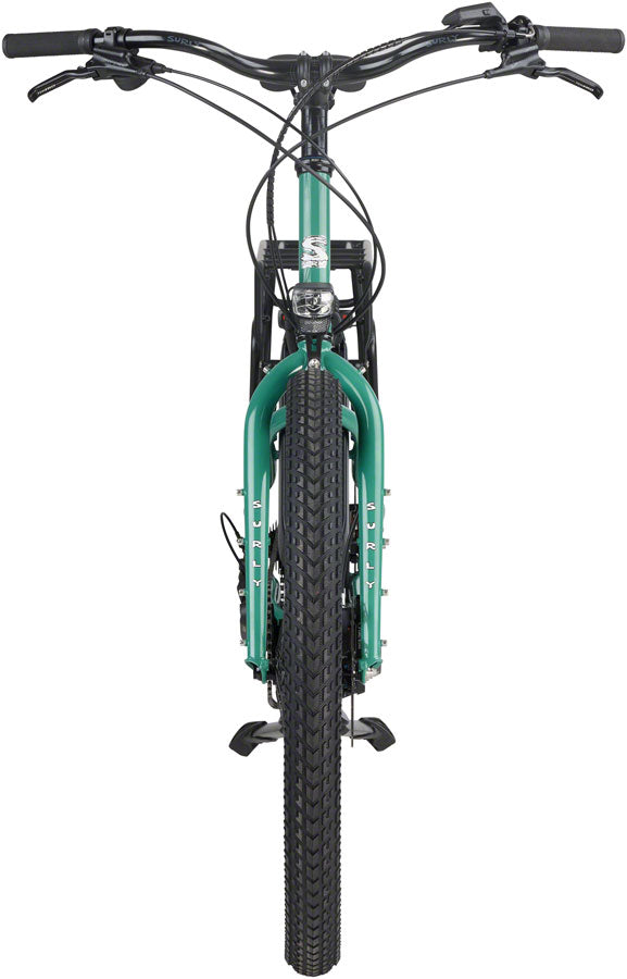 Surly Skid Loader Cargo Ebike - 27.5 Steel Illegal Smile Green Medium