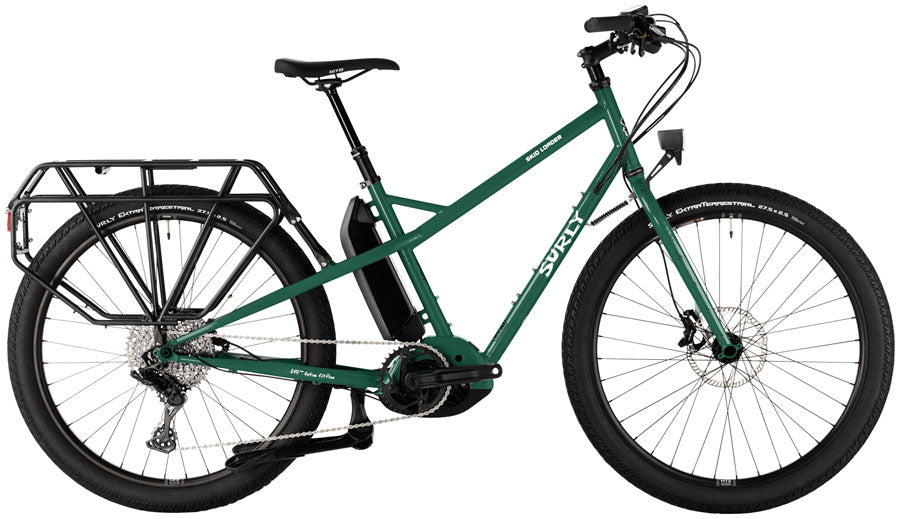 Surly Skid Loader Cargo Ebike - 27.5 Steel Illegal Smile Green Medium