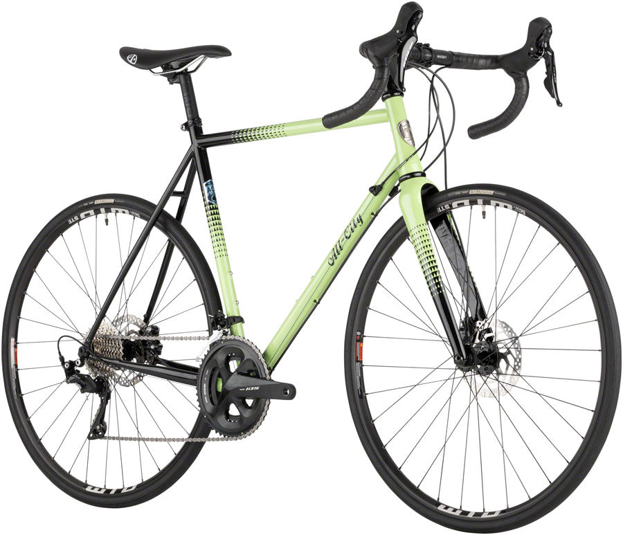 All-City Zig Zag Bike - 700c Steel 105 Honeydew Bling 49cm