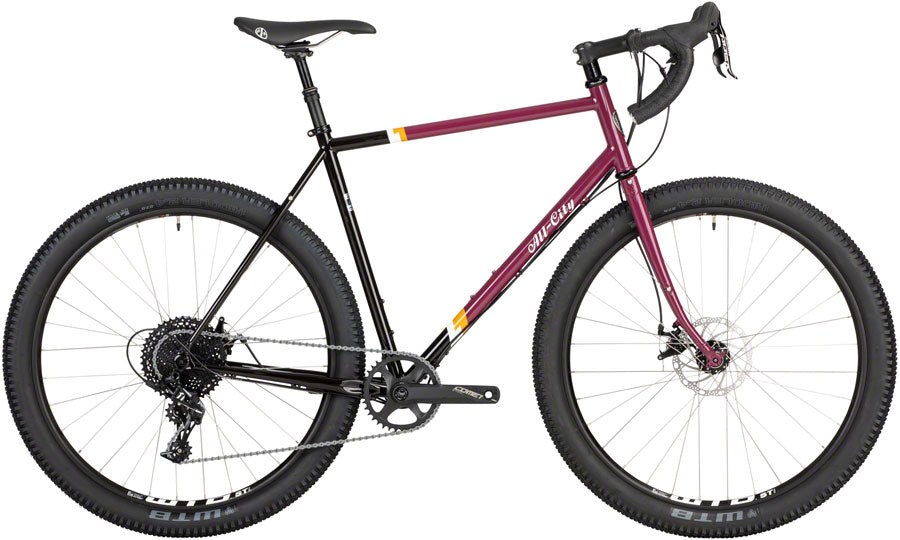 All-City Gorilla Monsoon Bike - 650b Steel APEX Charred Berry 52cm