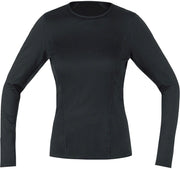 Gorewear Base Layer Thermo Long Sleeve Shirt - Black Womens Medium