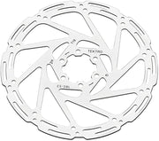 Tektro TR180-53 Disc Rotor - 180mm 6-Bolt 1.8mm Thickness For 4-Piston Calipers Silver