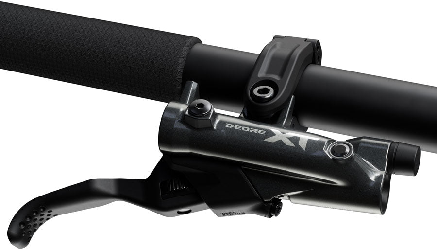 Shimano Deore XT M8200 Disc Brake Lever - Right/Rear Post Mount 2-Piston Caliper SM-BH90-SBM Hose Fin Metal Pads BLK