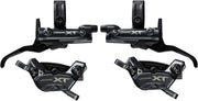 Shimano Deore XT M8200/8220 Disc Brake Upgrade Kit - Right Left BL-M8200 Levers Post Mount Front Rear BR-M8220 4-Piston Calipers
