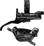 Shimano Deore XT BR-M8220 Disc Brake BL-M8200 Lever - Right/Rear Post Mount 4-Piston Caliper SM-BH90-SBM Hose Fin Metal Pads BLK