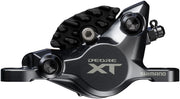 Shimano Deore XT BR-M8200 XC Disc Brake Caliper - Front Rear Post Mount 2-Piston Includes J04C-MF Finned Metal Pads BLK