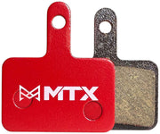 MTX Red Label RACE Disc Brake Pads - Ceramic/Kevlar Compound Shimano Deore 2-Piston Single Set