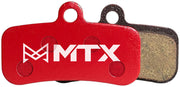 MTX Red Label RACE Disc Brake Pads - Ceramic/Kevlar Compound Shimano TRP MTB 4-Piston Single Set