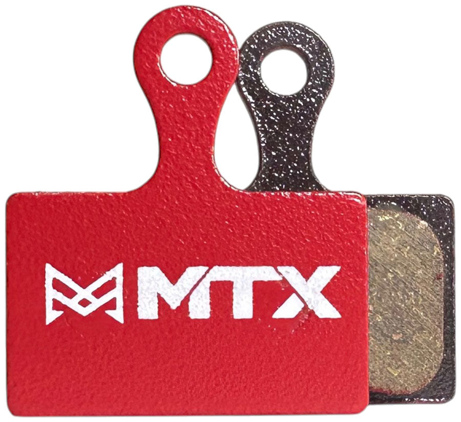 MTX Red Label RACE Disc Brake Pads - Ceramic/Kevlar Compound Shimano Road XTR 9100 / GRX / Dura-Ace Road 2-Piston Single Set