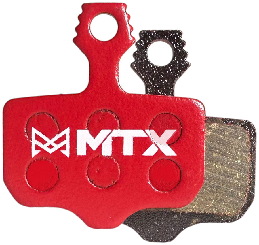 MTX Red Label RACE Disc Brake Pads - Ceramic/Kevlar Compound SRAM Level / Red / Rival AXS / Force 2-Piston Knurled Tab Single Set