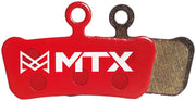 MTX Red Label RACE Disc Brake Pads - Ceramic/Kevlar Compound SRAM G2 / Guide / Level 4P / Trail 4-Piston Single Set
