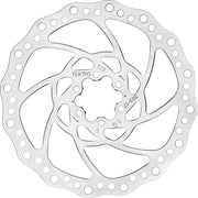 Tektro TR-17 Disc Brake Rotor - 203mm 6-Bolt 2.3mm Thickness Silver