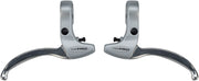 Tektro CL332RS 3-Finger Alloy Linear Pull Brake Lever Set Silver
