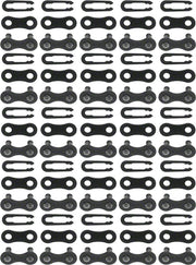 KMC Z410 Master Link - Single Speed 1/2" x 1/8" Black 25 Pairs