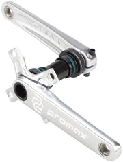 Promax CF-2 Crankset - 160mm 24mm Spindle 2-Piece 68mm English BB Included Silver