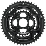 Samox 338ASS Chainring Set - 48/36/28t 104/Riveted BCD Aluminum Outer Ring Steel Middle/Inner Ring BLK