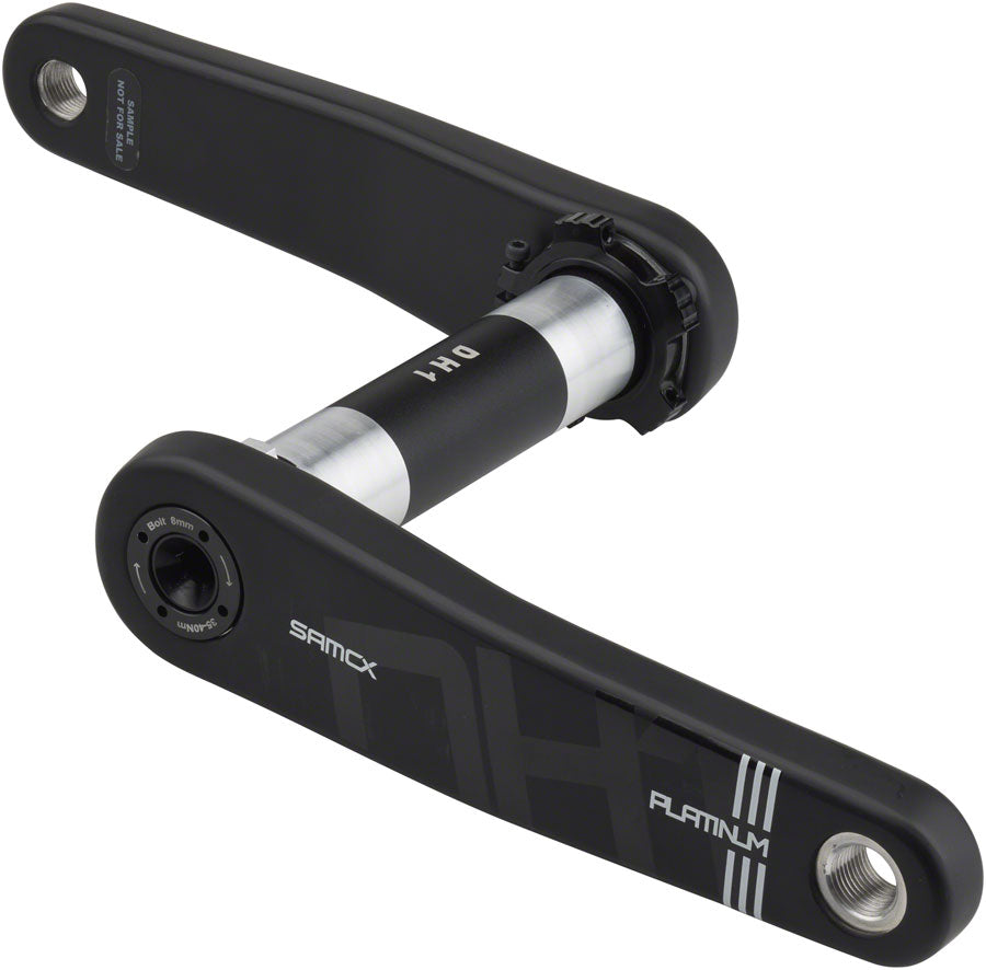 Samox Platinum DH-1 Carbon Crankset - 155mm 3-Bolt Direct Mount DUB Spindle BLK