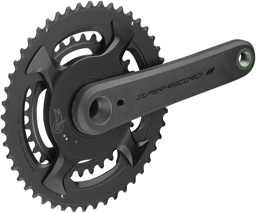 Campagnolo Super Record S Wireless Power Meter Crankset - 165mm 12-Speed 50/34t Campy 121/88 Asym BCD Ultra Torque Spindle Carbon