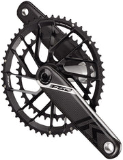 FSA K-Force Team Edition Crankset 2x 50/34T Chainrings 165mm Arm Length Direct Mount Interface 386EVO Spindle Shimano 12-Speed – BLK