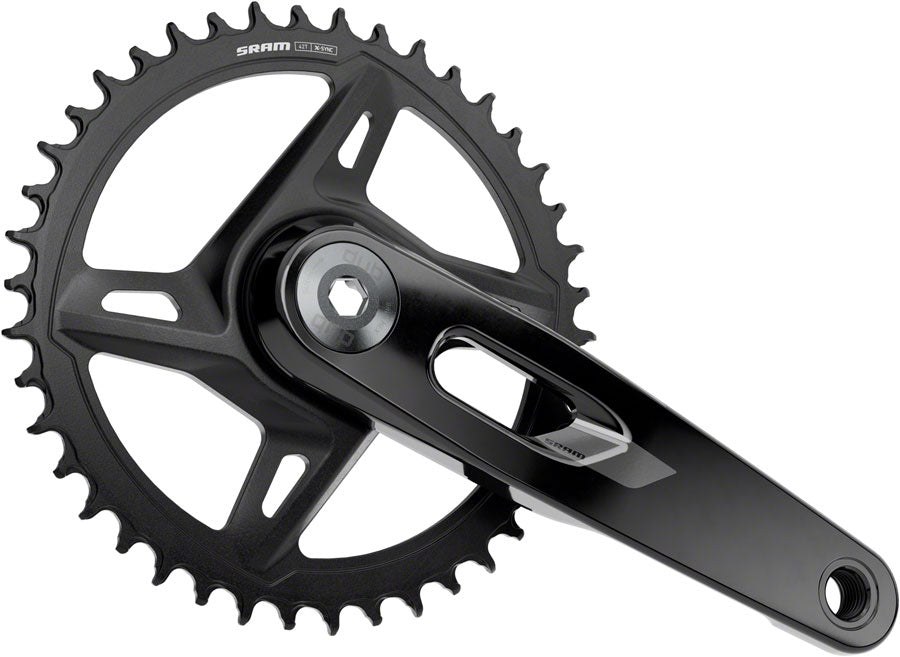 SRAM Rival 1x XPLR Wide Crankset - 175mm 12/13-Speed 42t 8-Bolt Direct Mount DUB Spindle BLK E1