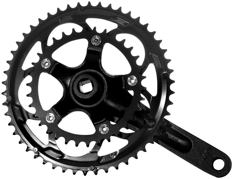 Samox R3s Crankset - 175mm 9-10-Speed 50/34t 110 bcd JIS Square Taper Black