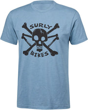 Surly Skullet Short Sleeve T-Shirt - Unisex Slate Blue Small