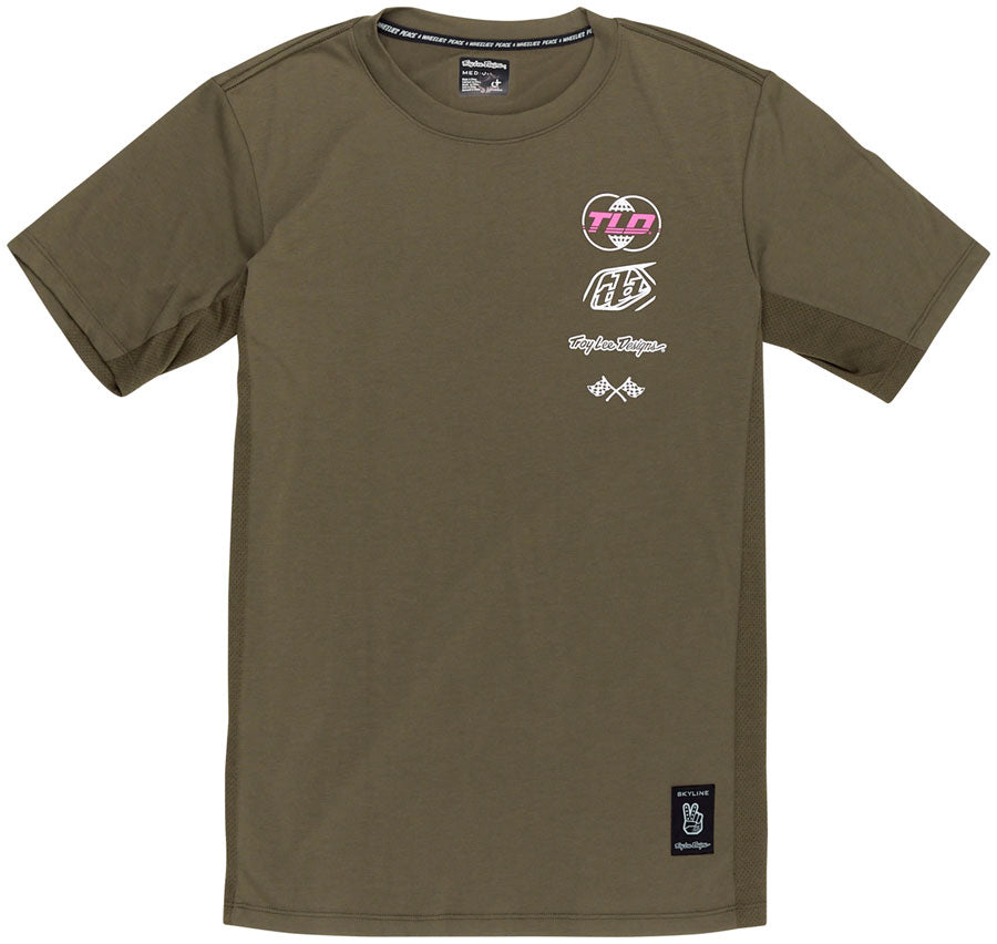 Troy Lee Designs Skyline Short Sleeve Ride Tee – Worldwide Caper Medium
