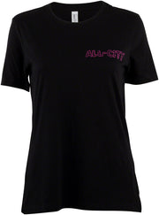 All-City Night Claw Womens T-Shirt - Black Blue/ Green Magenta X-Large