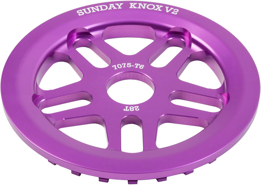 Sunday Knox V2 Sprocket - 28t Anodized Purple
