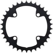 Full Speed Ahead Omega/Vero Pro Steel Road Double Chainring - 36t 90 BCD Steel N-11 BLK