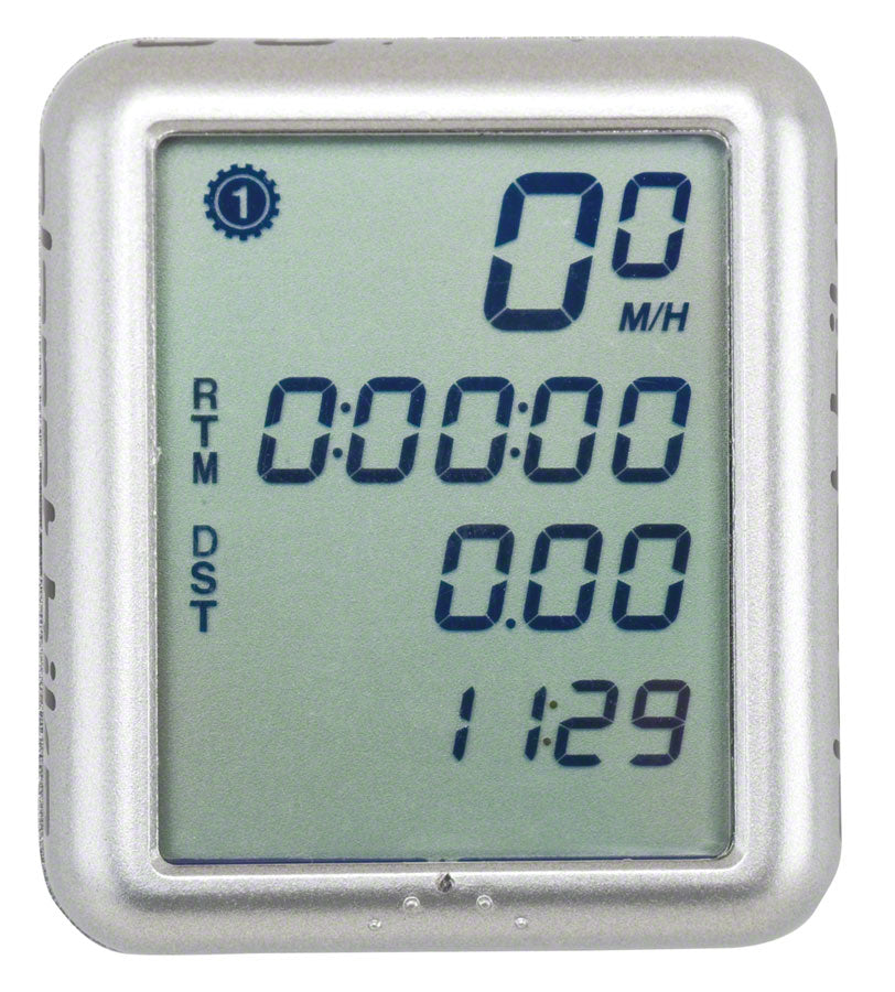 Planet Bike Protege 8.0 Bike Computer - Wired Silver