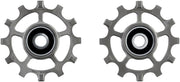 CeramicSpeed Pulley Wheels SRAM AXS Road 12-Speed - 12 Tooth Coated Races Titanium Raw