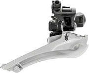 microSHIFT Sword BLK Front Derailleur - 9-Speed Double 46-52t Max Ring 34.9mm Band Clamp 28.6 31.8 Adapters