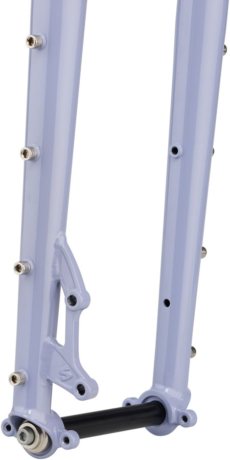 Surly Dinner Fork - 27.5" 15x110mm Thru-Axle 1-1/8" Straight Steerer 420mm Axle To Crown Steel Purple Dust Bunny