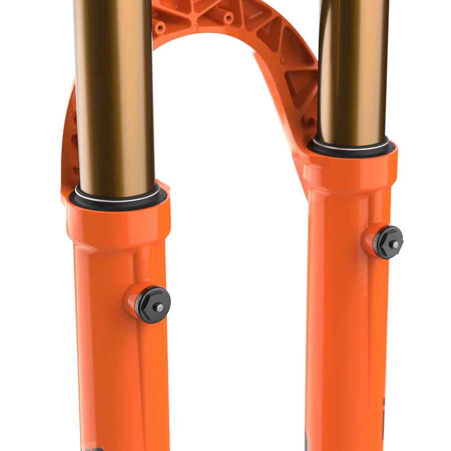 FOX 36 Factory Suspension Fork - 29" 160 mm 15QR x 110 mm 44 mm Offset Shiny Orange Grip 2