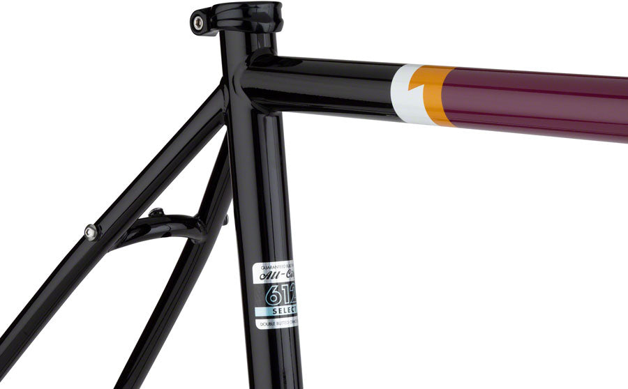 All-City Gorilla Monsoon Frameset - 650b Steel Charred Berry 55cm