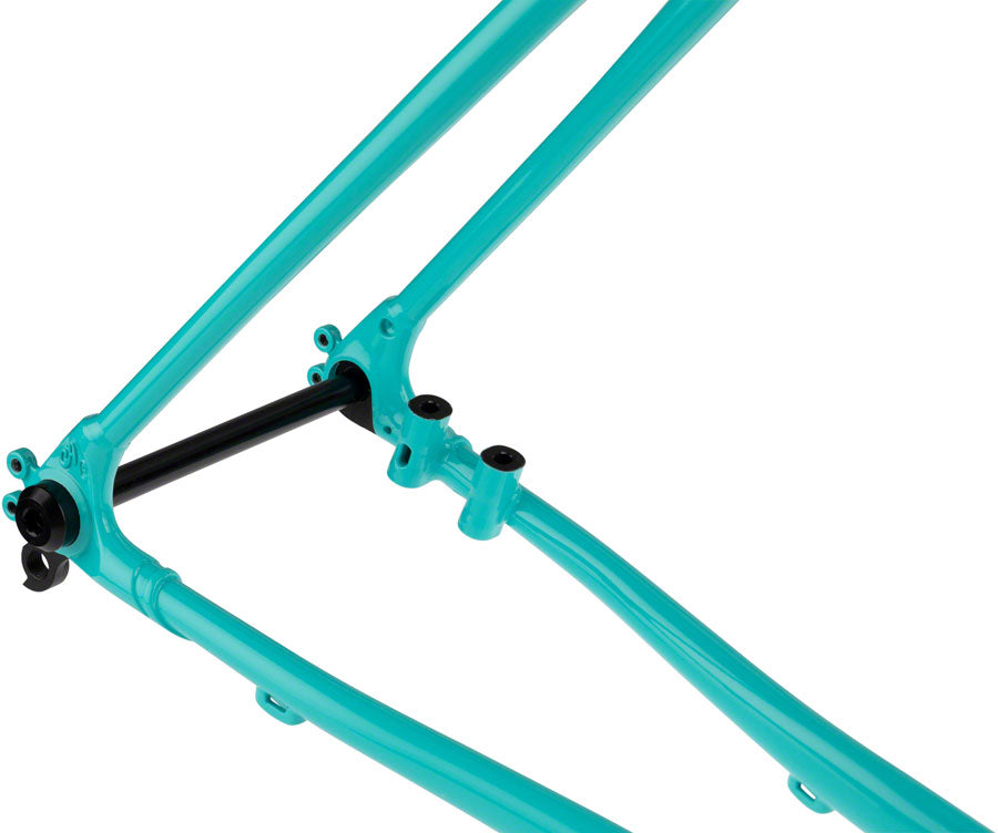 All-City Gorilla Monsoon Frameset - 650b Steel Aqua Seafoam 49cm