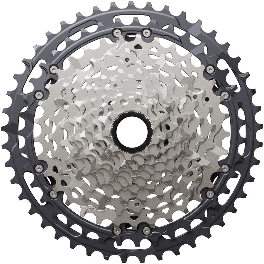 Shimano Deore XT CS-M8200-12 Cassette - 12-Speed 9-45t Hyperglide+ Micro Spline Gray/Silver
