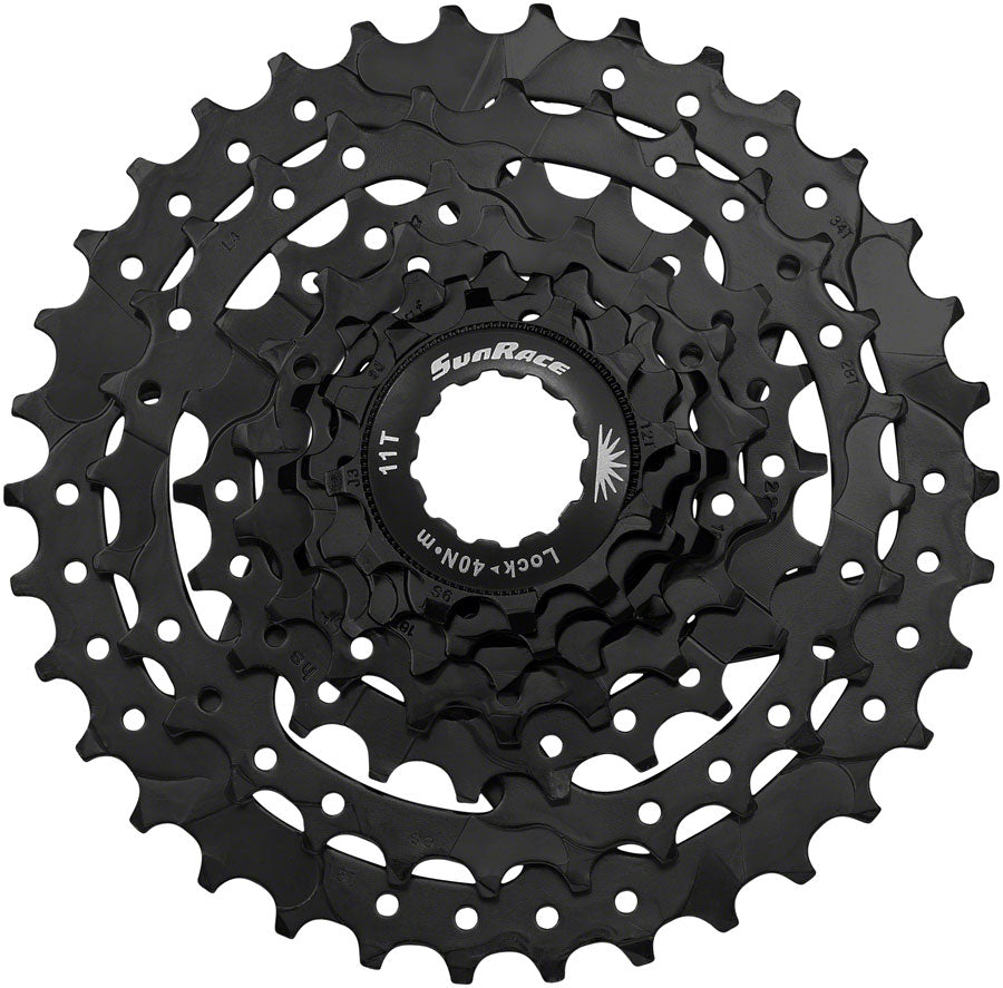 SunRace M4 Cassette - 7-Speed 12-34t Black