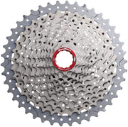 SunRace MX9X Cassette - 11-Speed 10-42t Metallic Silver For XD Driver Body