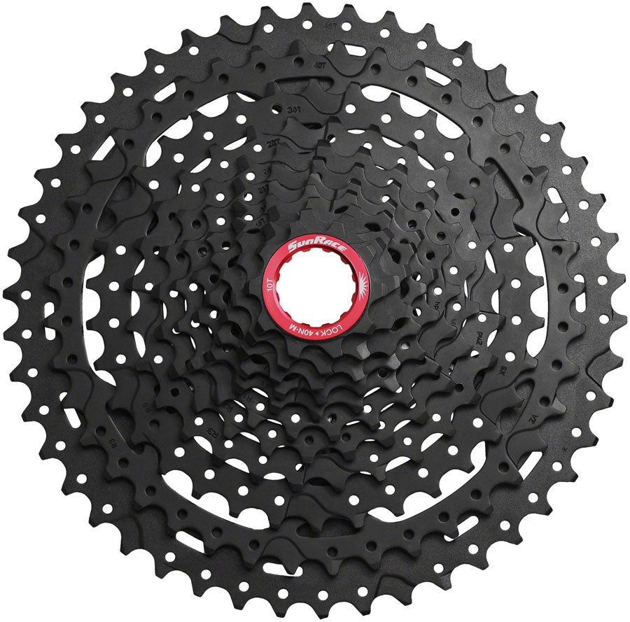 SunRace MX9X Cassette - 11-Speed 10-46t Black Chrome For XD Driver Body