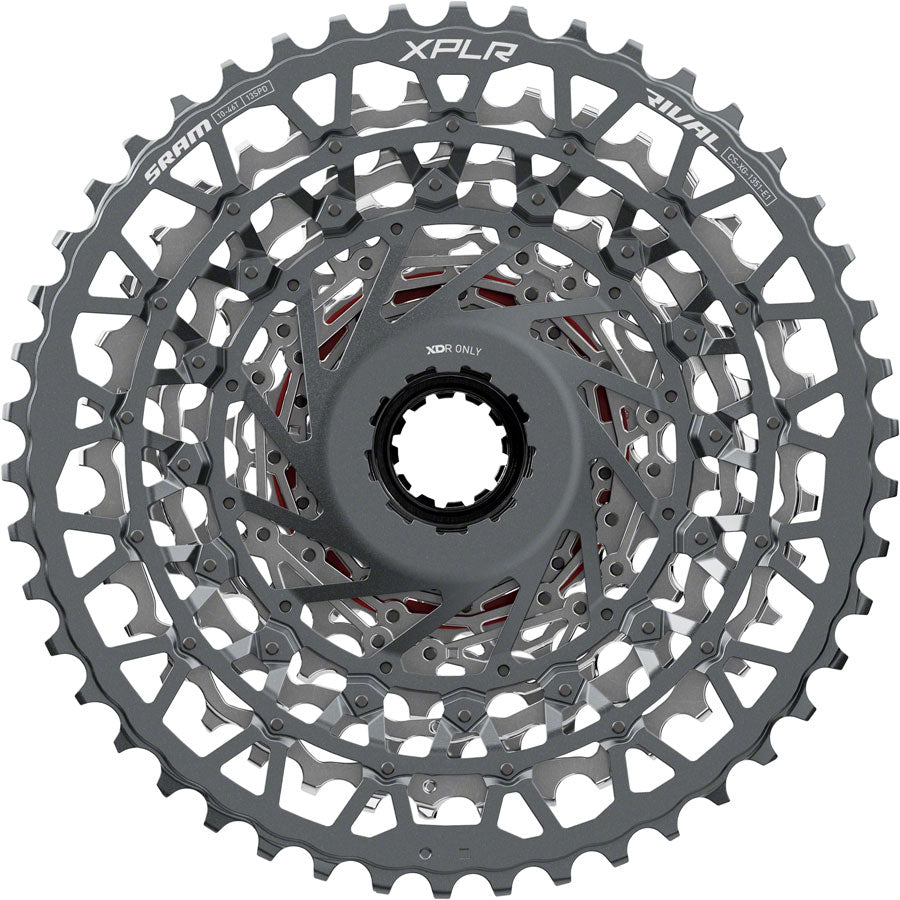 SRAM Rival XPLR XG-1351 Cassette - 13-Speed 10-46t For XDR Driver Silver E1