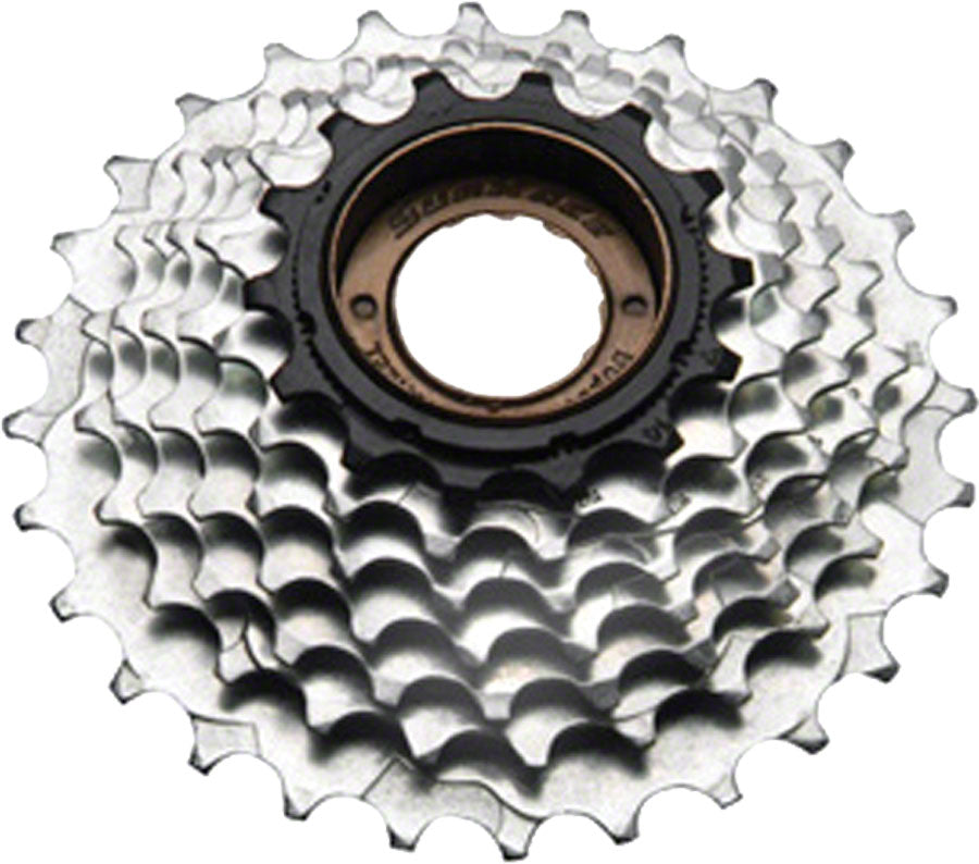 SunRace M2A 6-speed Freewheel - 14-28t Chrome/Black