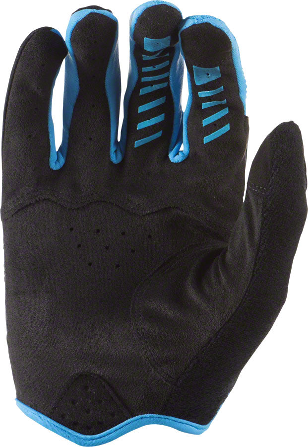 Lizard Skins Monitor SL Gloves - Jet Black/Electric Blue Full Finger Medium